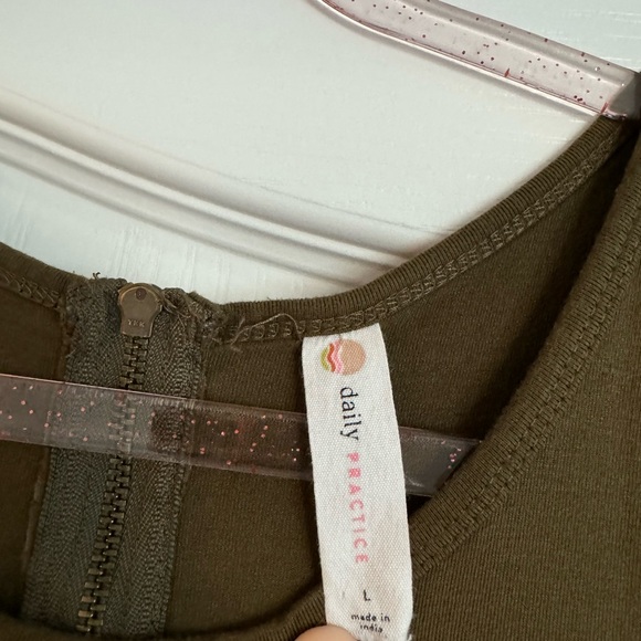 Anthropologie Daily Practice Olive Dress - Picture 5 of 6